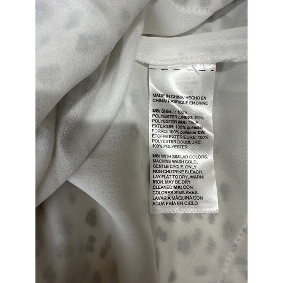 White House Black Market Womens Mixed Print Tiered Blouson Dress Size XS - Picture 5 of 9